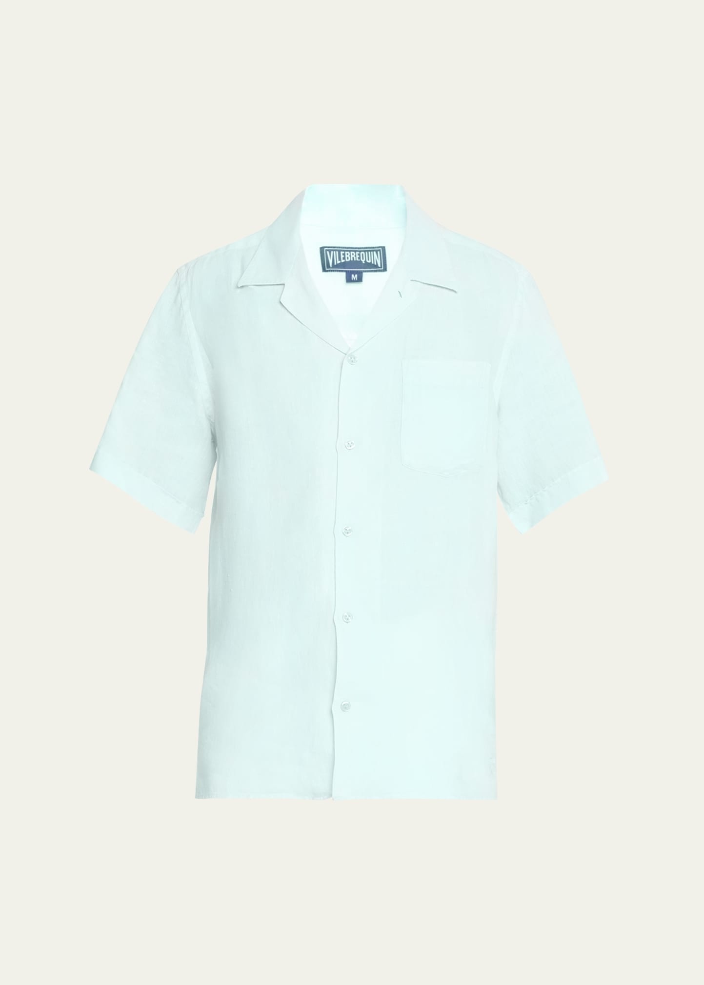 Men's Linen Pocket Camp Shirt - 1