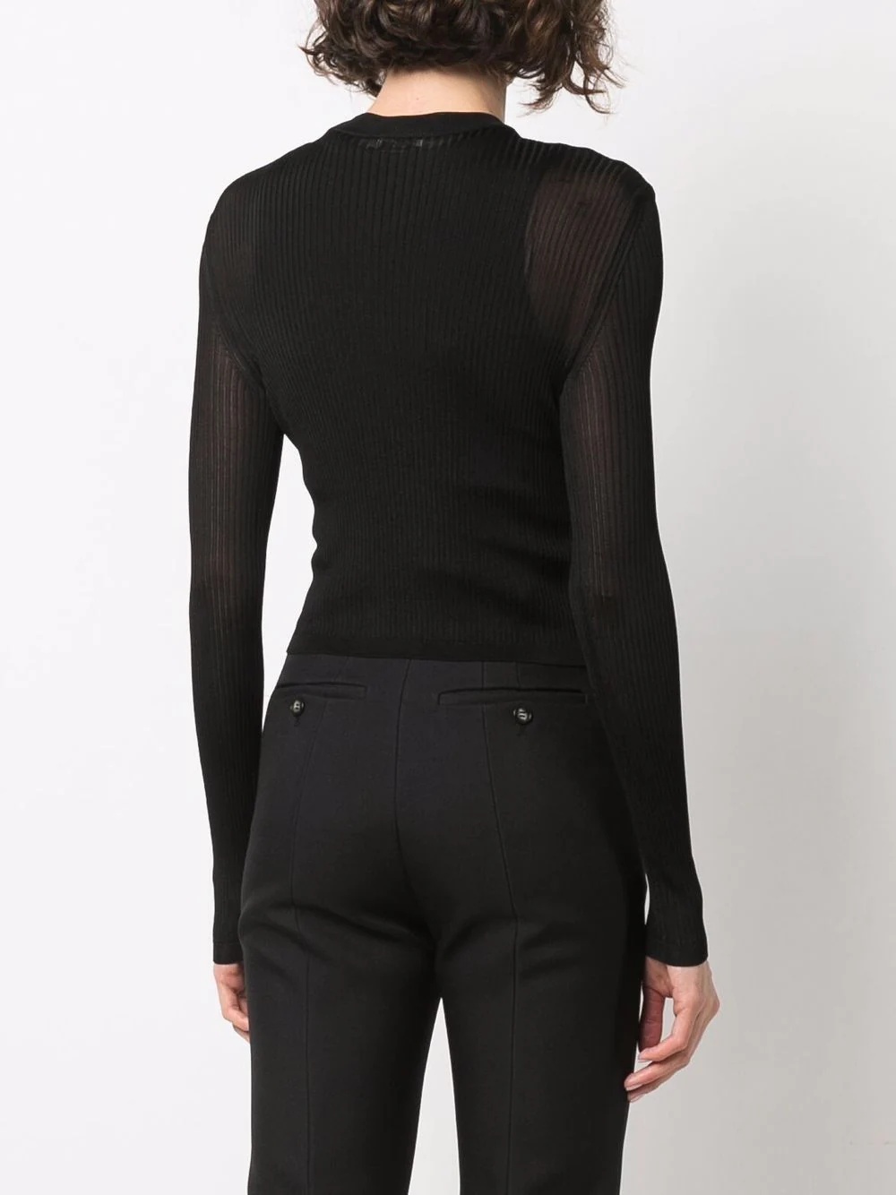 ribbed knit jumper - 4