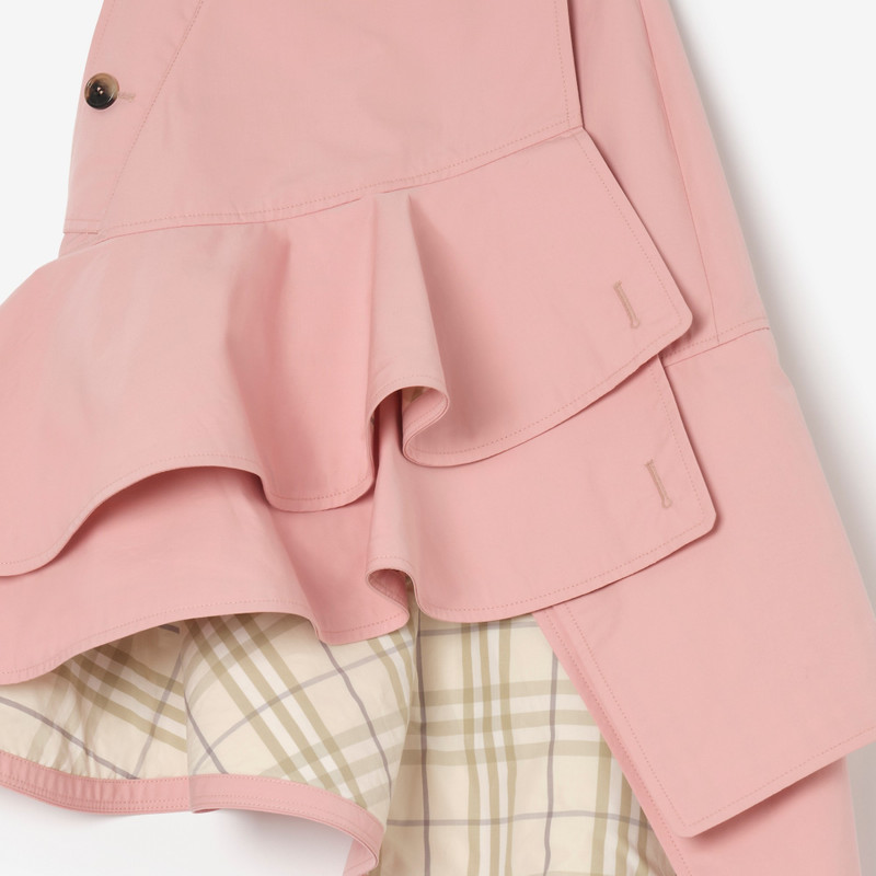 Burberry Ruffled Gabardine Trench Skirt outlook