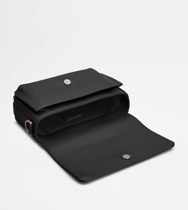 TOD'S CROSSBODY BAG IN LEATHER SMALL - BLACK 3