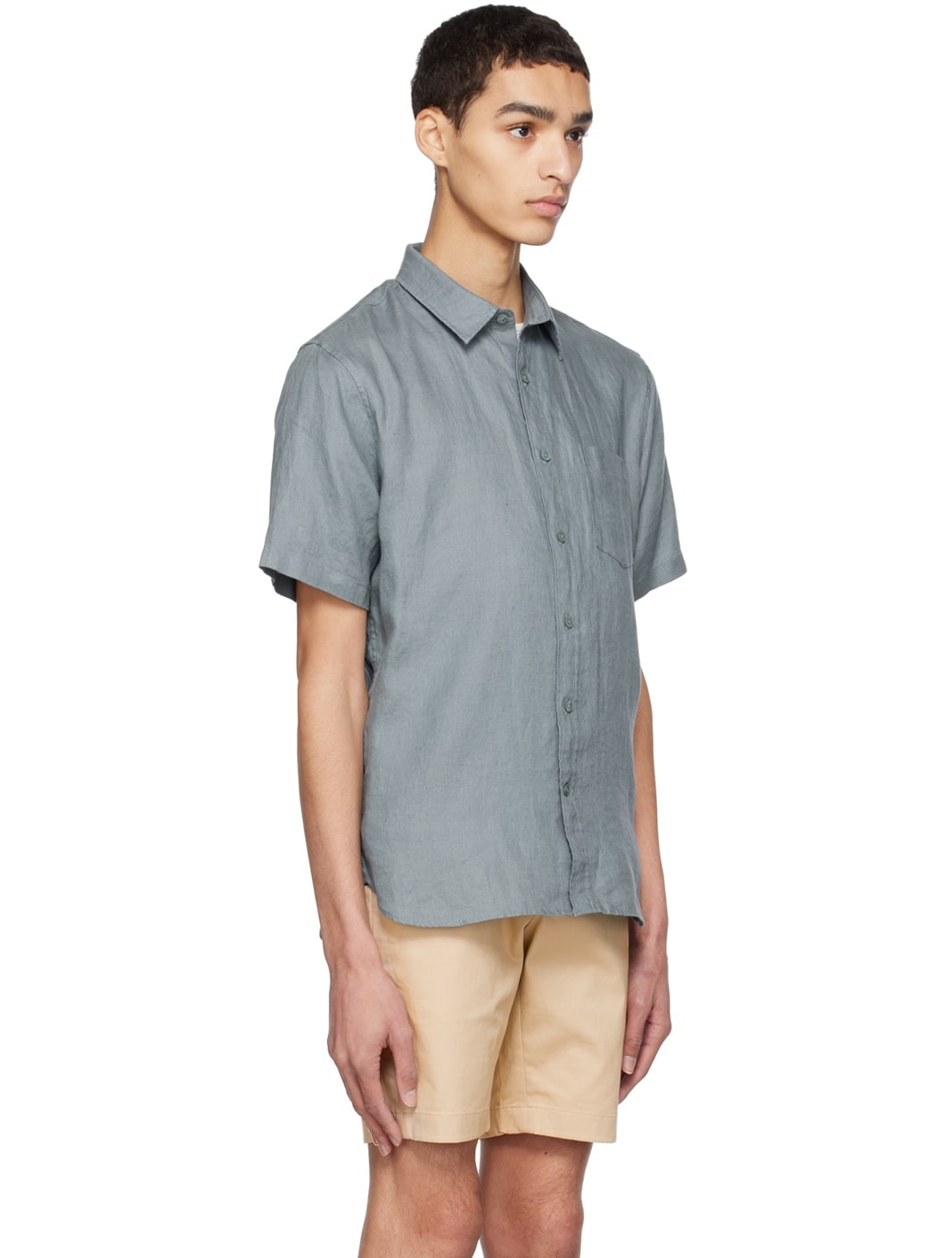 Blue Patch Pocket Shirt - 2