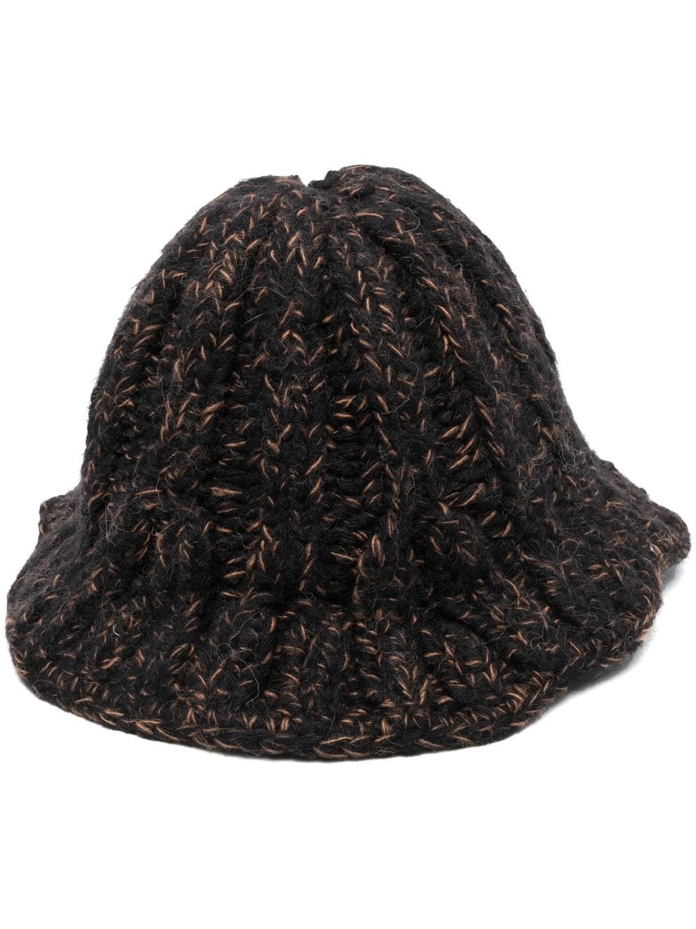 chunky cable-knit beanie - 1