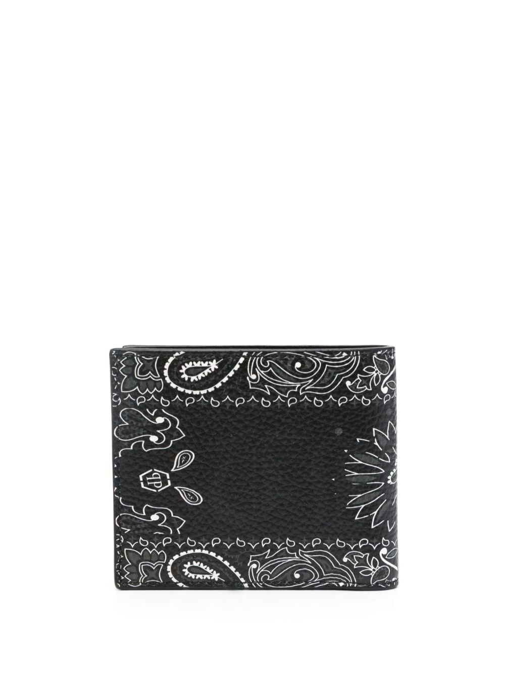 paisley-print leather wallet - 2
