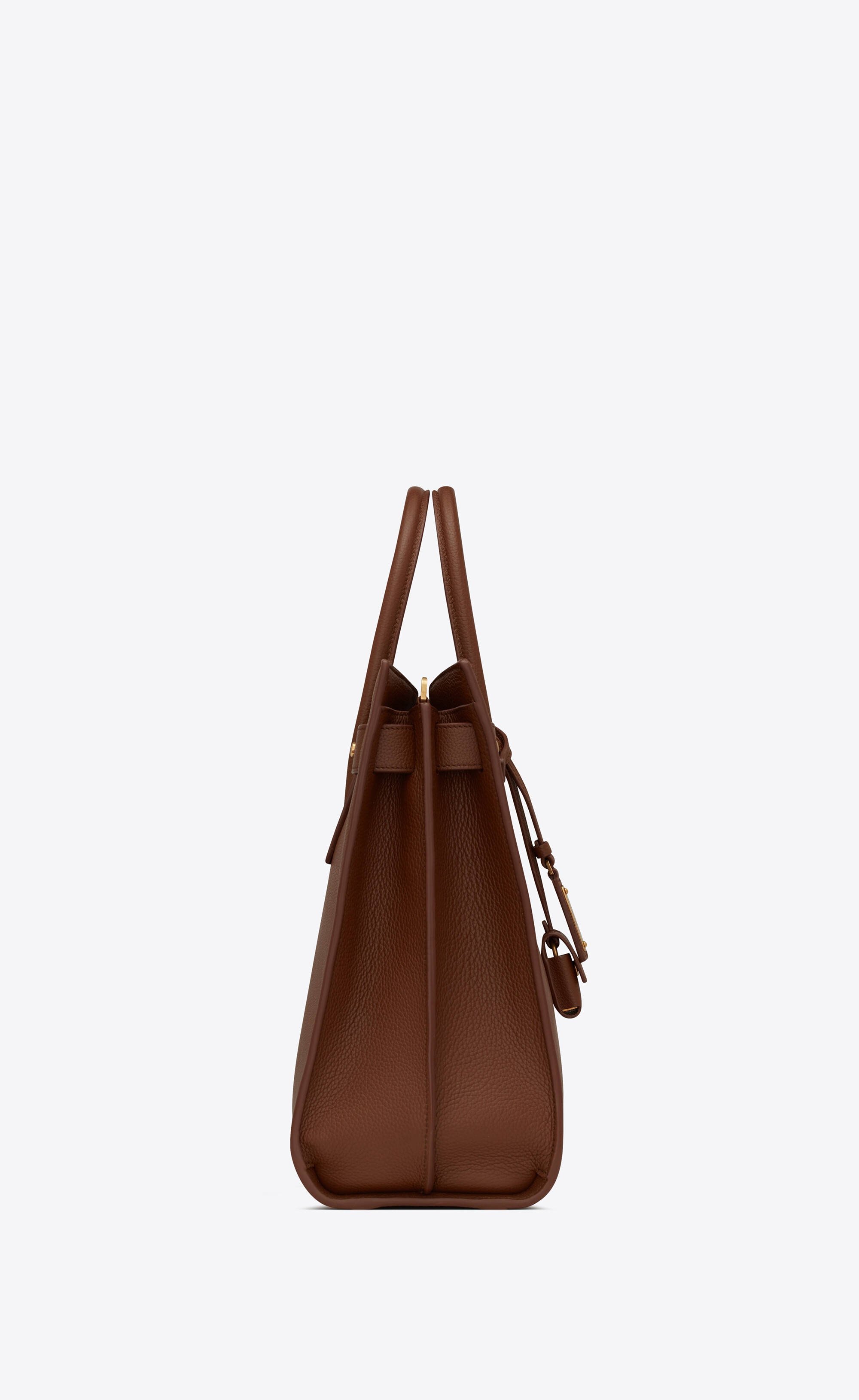 sac de jour thin large bag in grained leather - 2