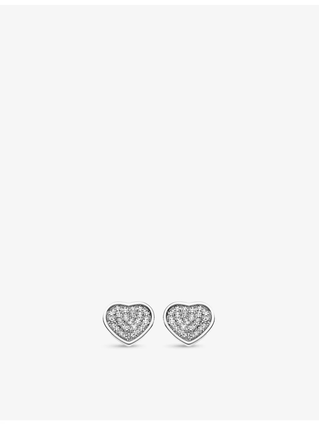 Happy Hearts 18ct white-gold and 0.8ct diamond earrings - 1