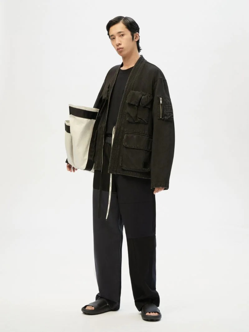 PATCHWORK CARGO PANTS - 2