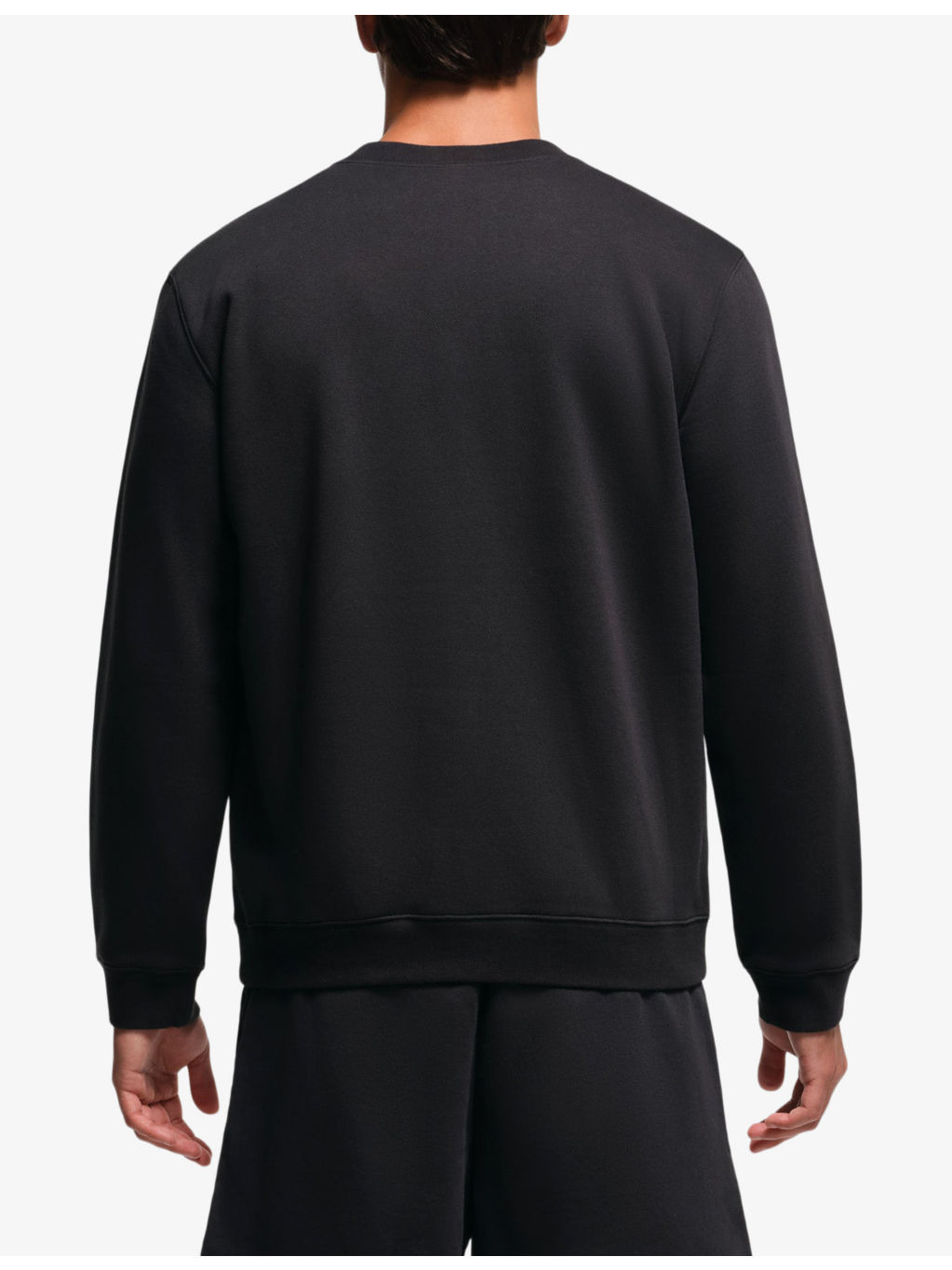 Classic crewneck lounge cotton-blend sweatshirt - 4