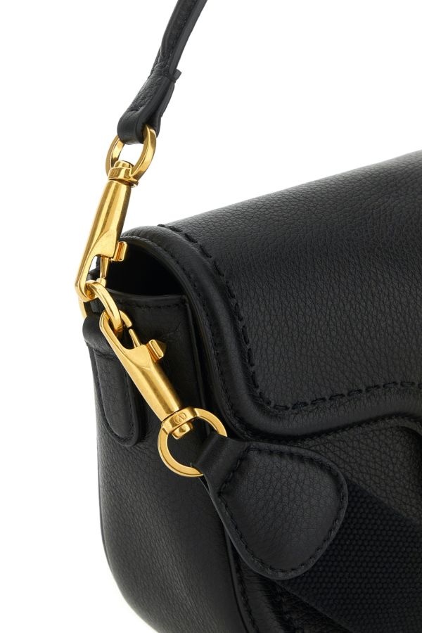 Black leather Alltime shoulder bag - 4