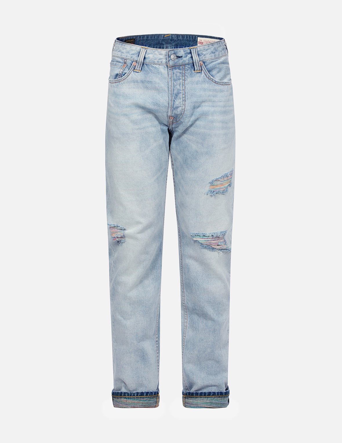 Distressed Seagull Pocket Slim Fit Jeans #2010 - 2