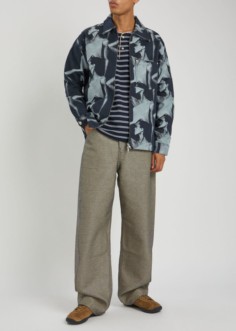 Wales Bonner Jet Jacquard Denim Jacket - 4