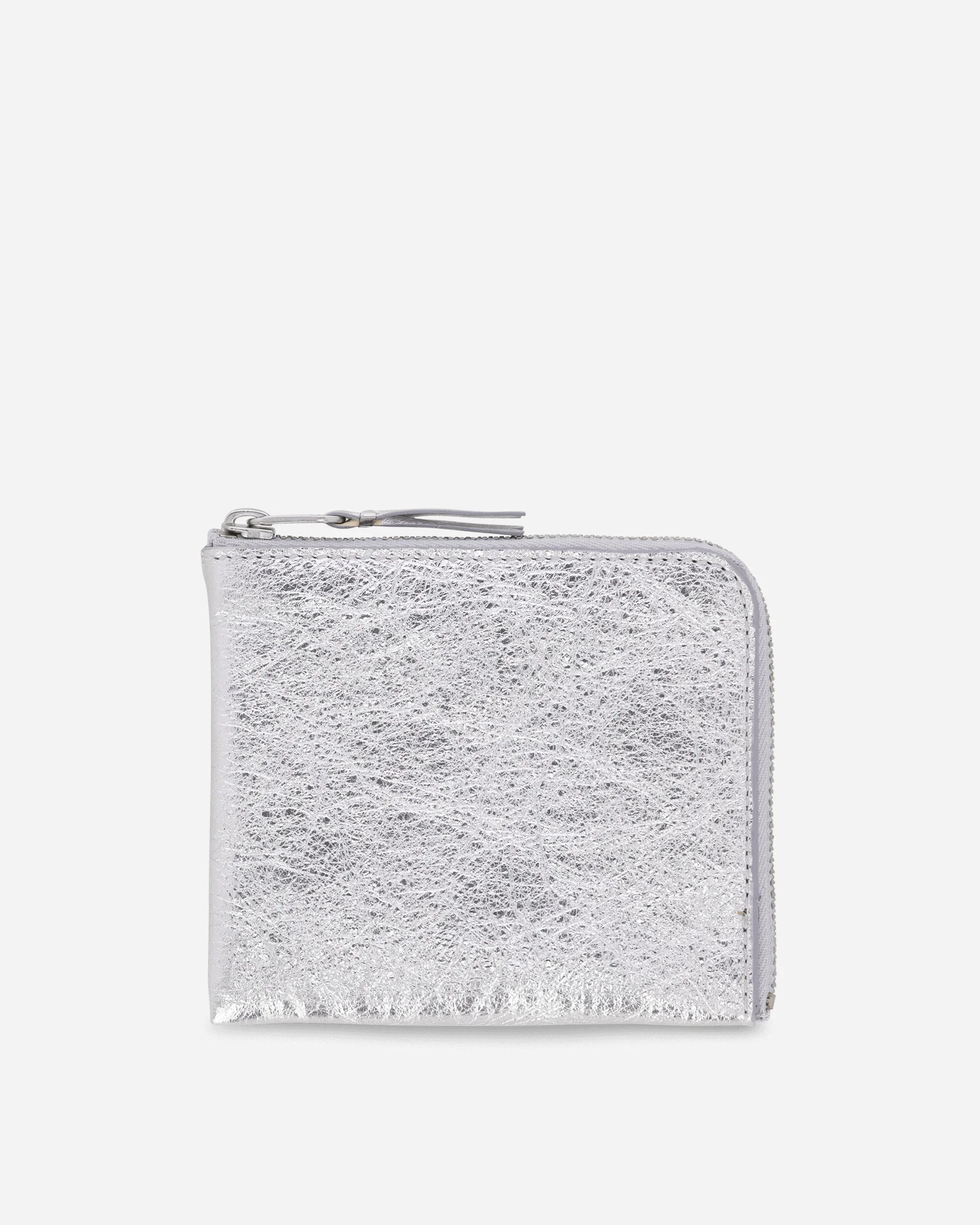 Silver Line Zip Around Wallet Silver - 1