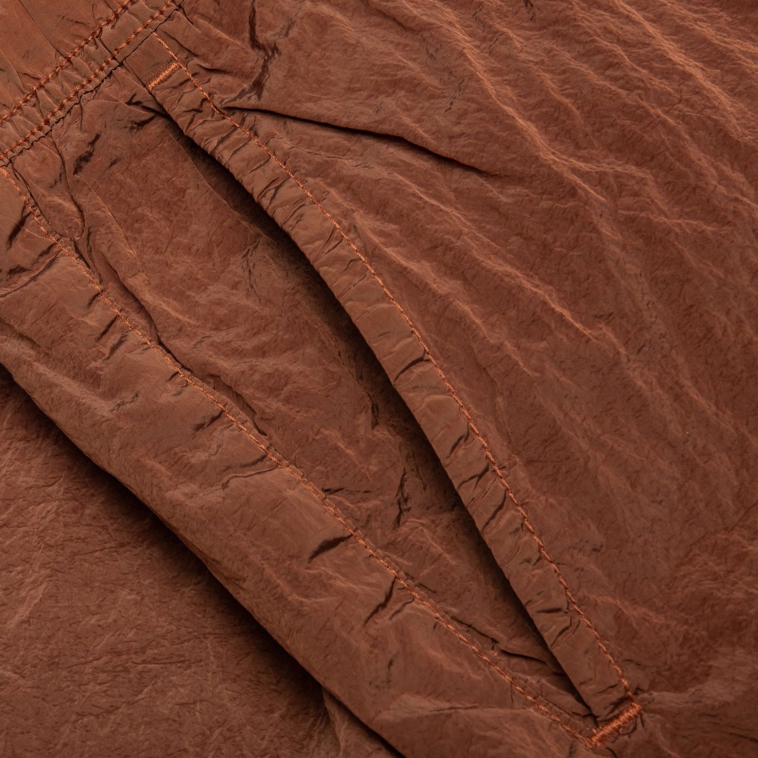 NYLON METAL REGULAR FIT SHORTS - RUST - 5