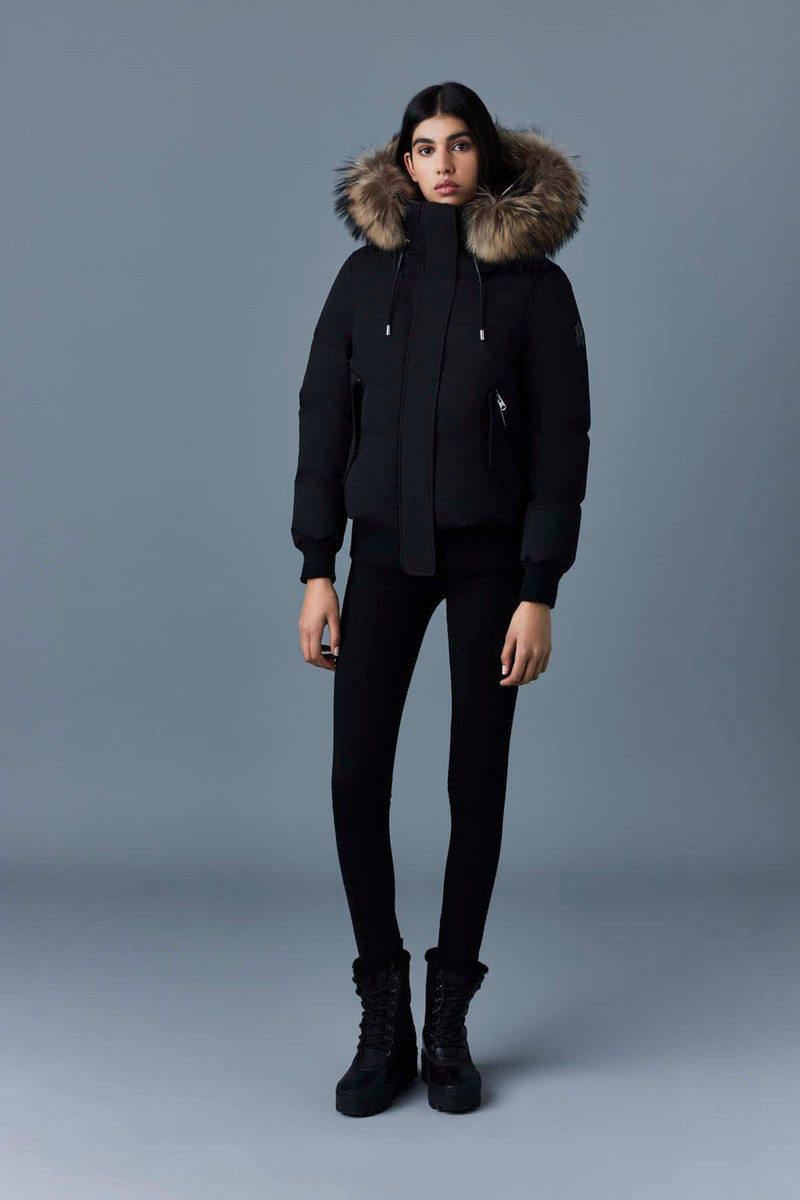 NEFI-F down jacket with removable fur trimmed hood 3
