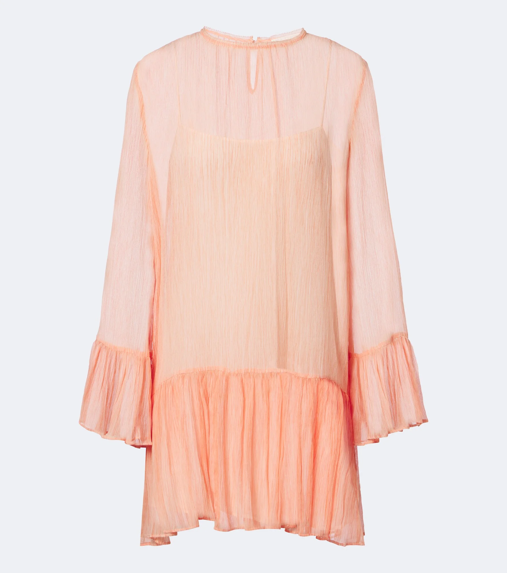 Emmeline ruffled silk chiffon minidress - 1