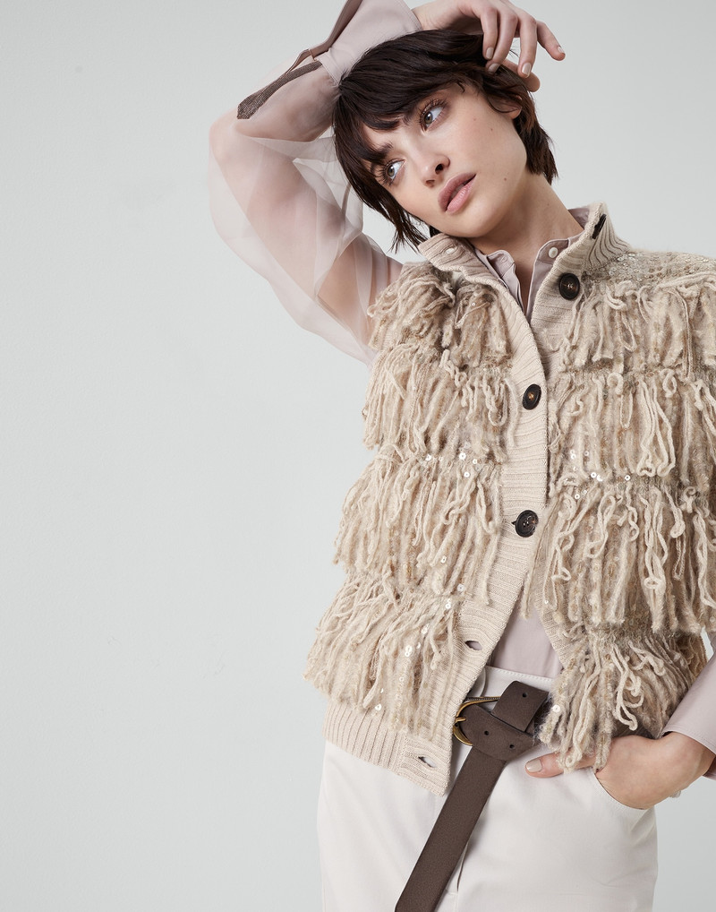Dazzling Folk OPERA cardigan in mohair, cashmere and wool 4