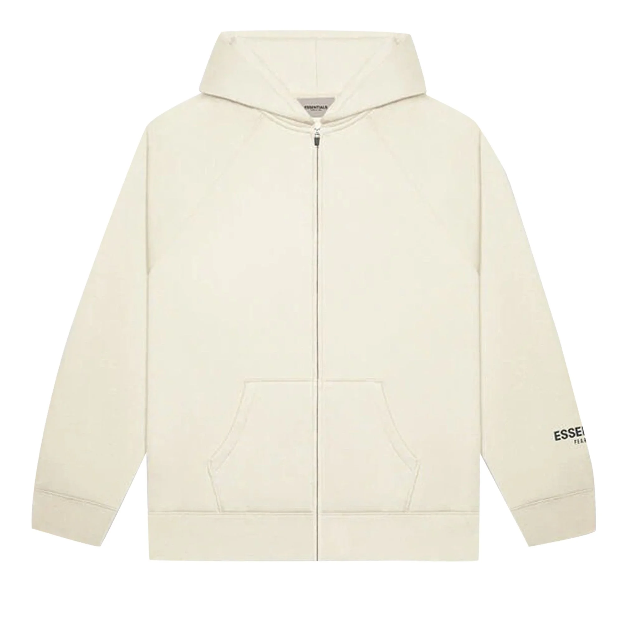 Fear of God Essentials Full Zip Hoodie 'Cream' - 1