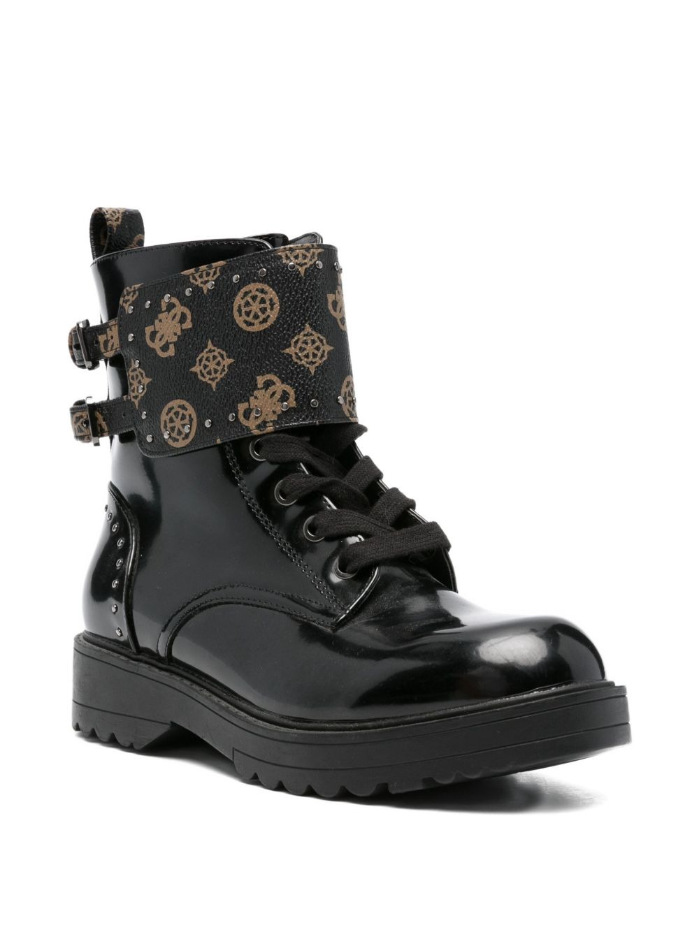 studded-detail biker boots - 2