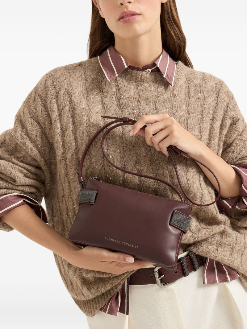 Brunello Cucinelli mini Essence cross body bag outlook