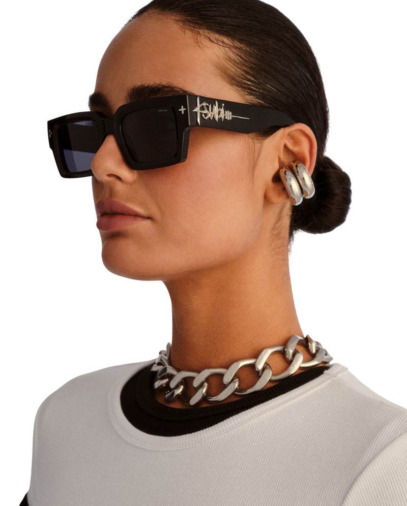 THE KINGY SUNGLASSES BLACK SILVER 8