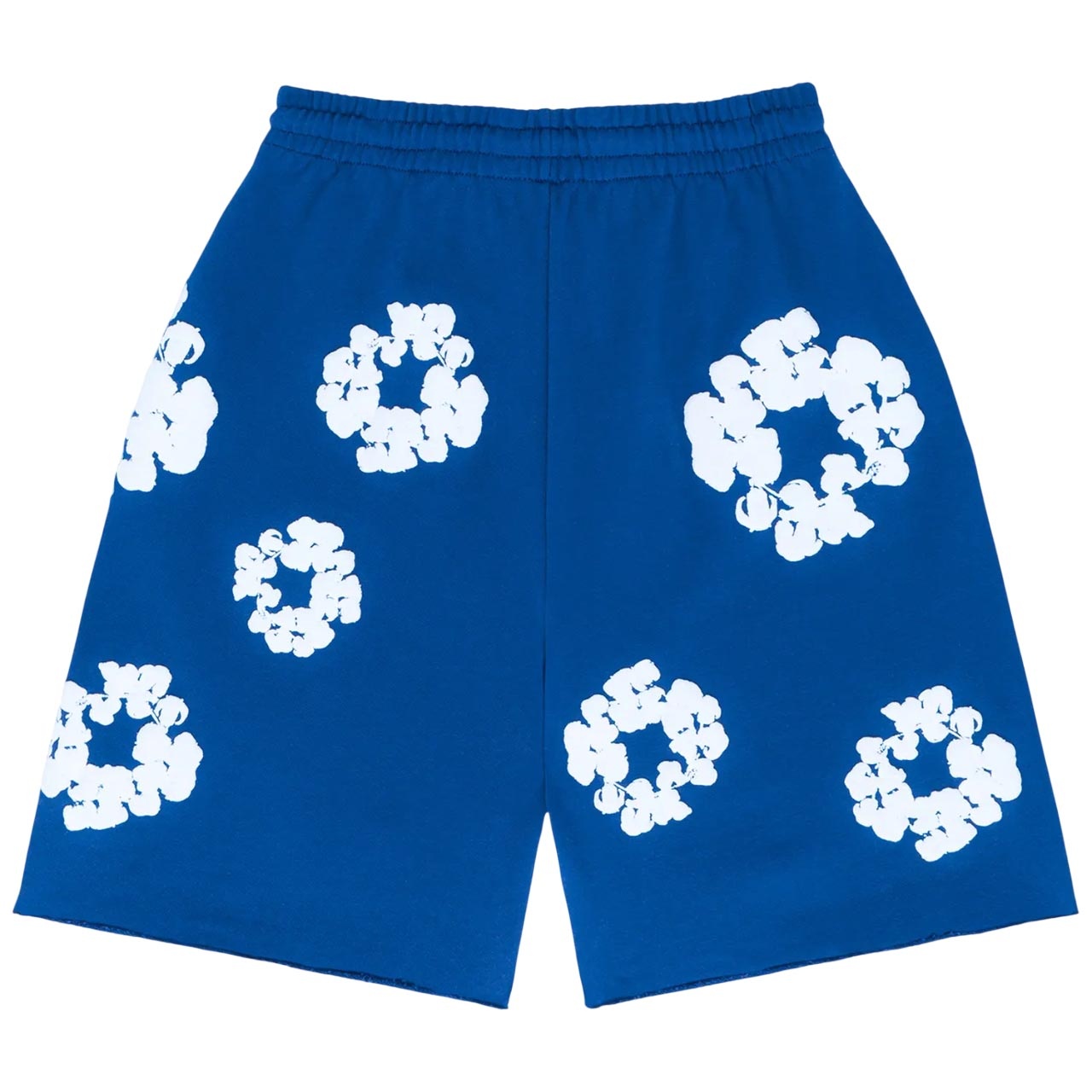 Denim Tears Cotton Wreath Logo Shorts 'Royal Blue White' 402-020-30 - 2