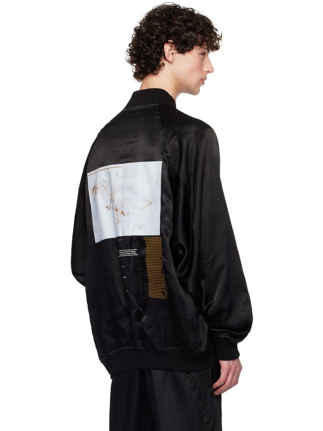 Julius Black Sukajan Reversible Bomber Jacket | REVERSIBLE