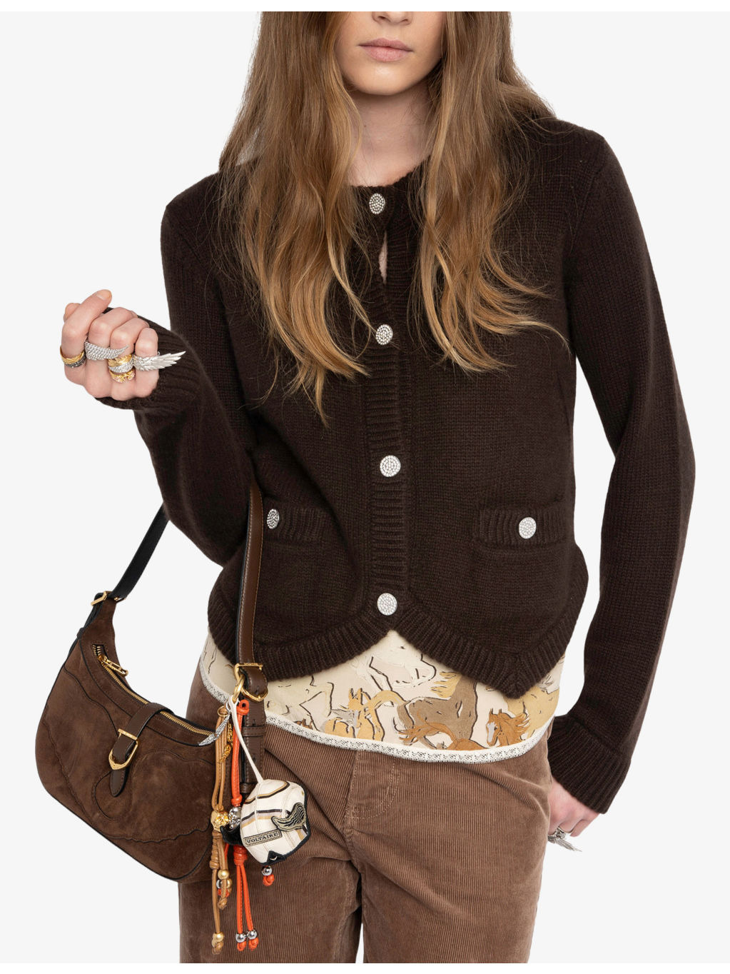 Westia Knitted Cashmere Cardigan - 3