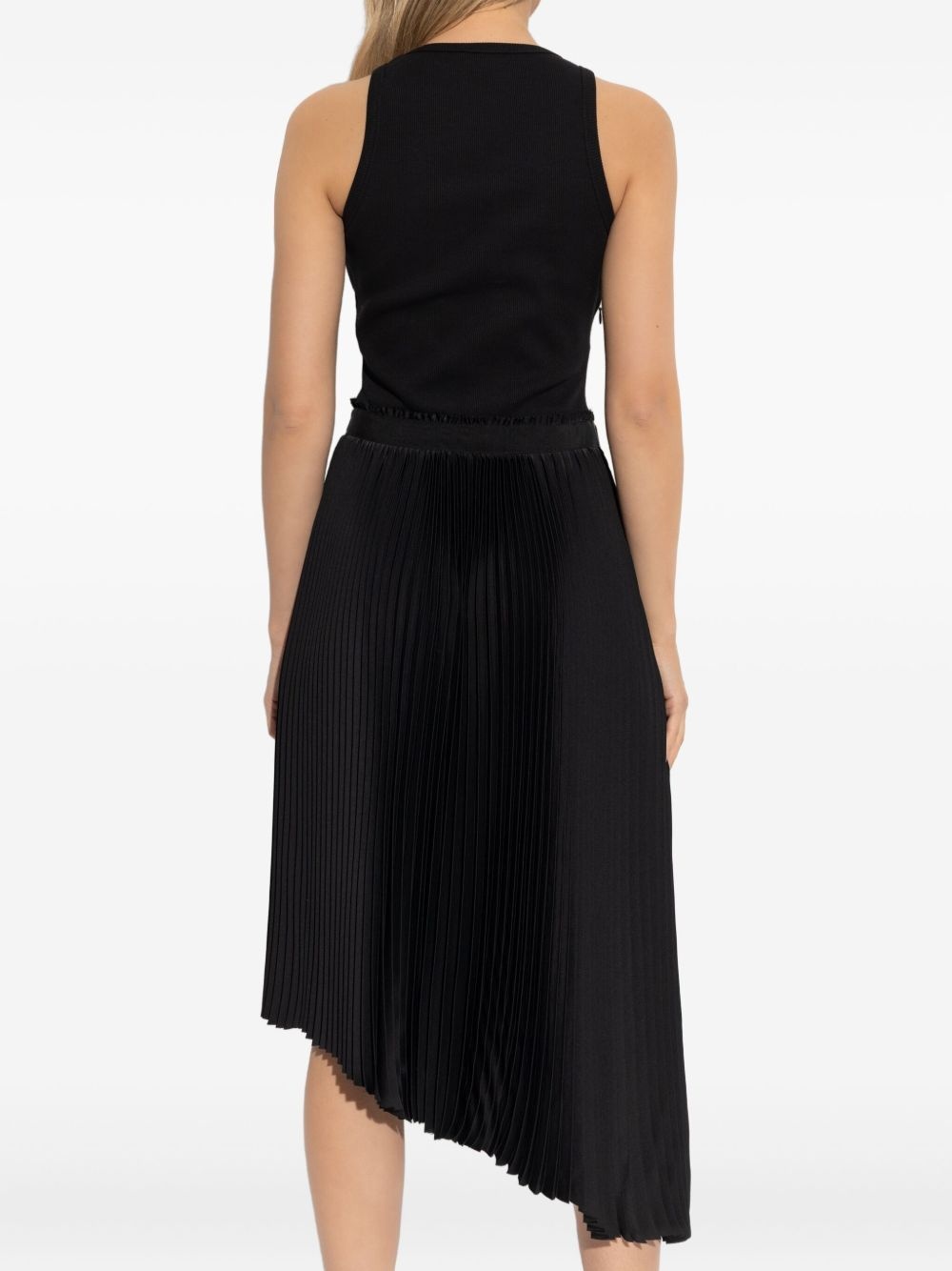 pleated asymmetric dress - 4