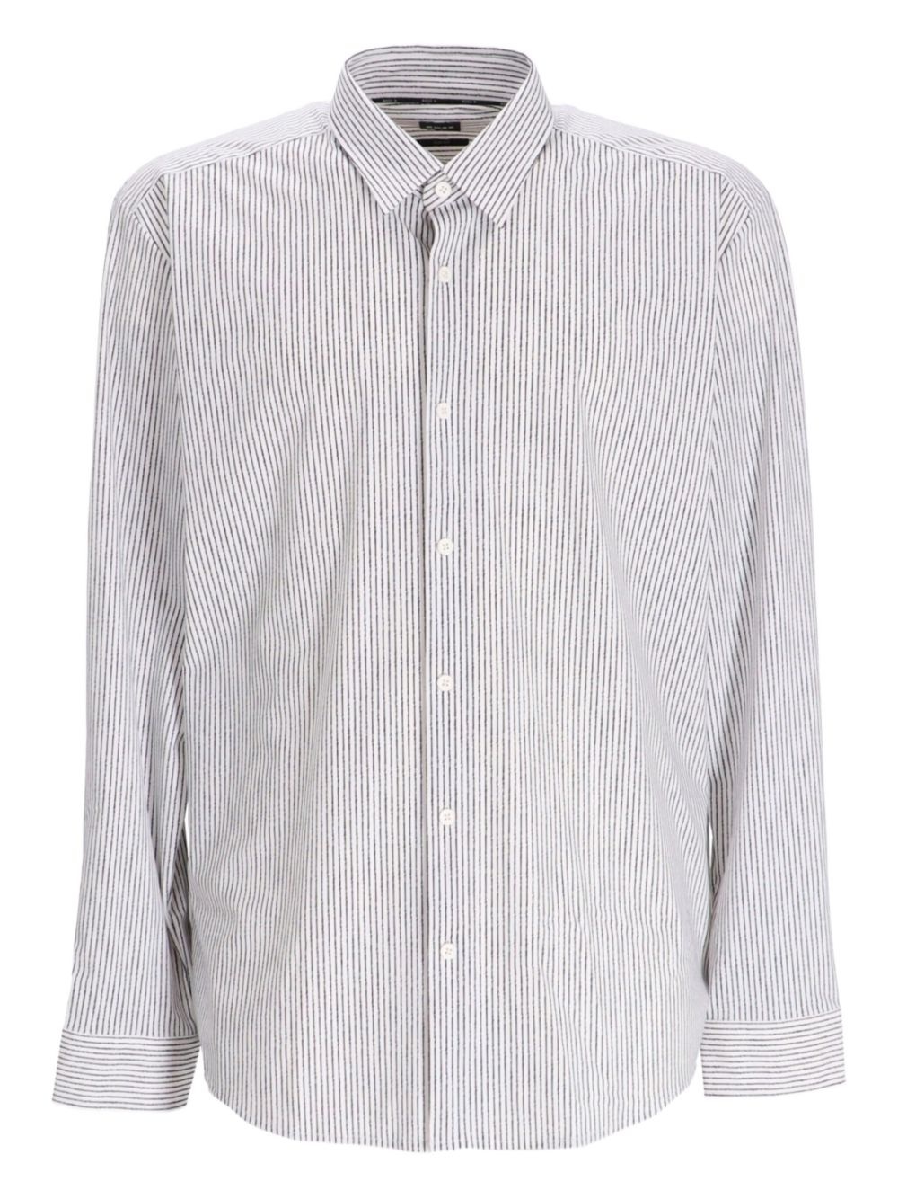 striped button-down shirt - 1