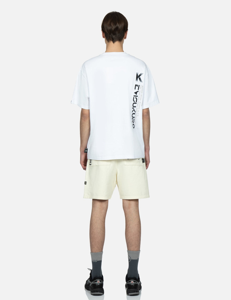 Distorted Kamon Embroidery Sweat Shorts 5