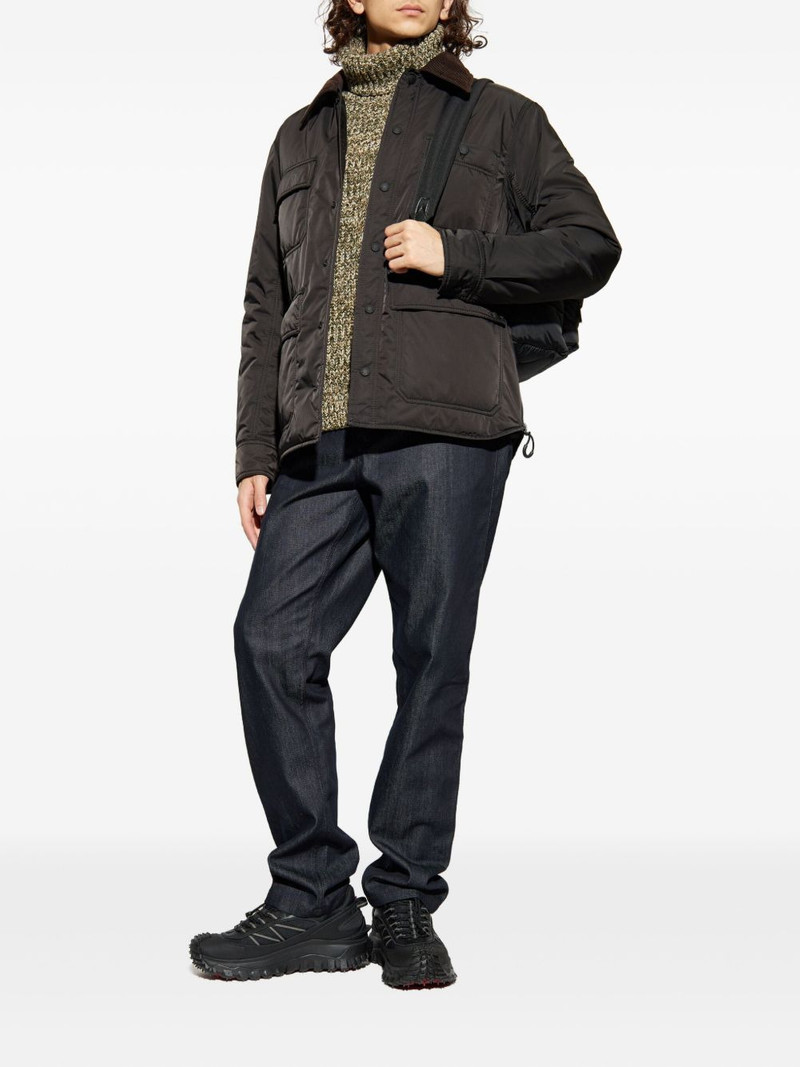 Moncler Grenoble Waterton corduroy-collar padded jacket outlook