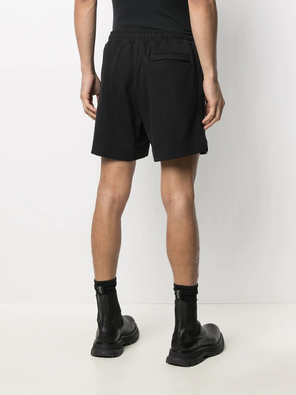 metallic logo jersey shorts - 4