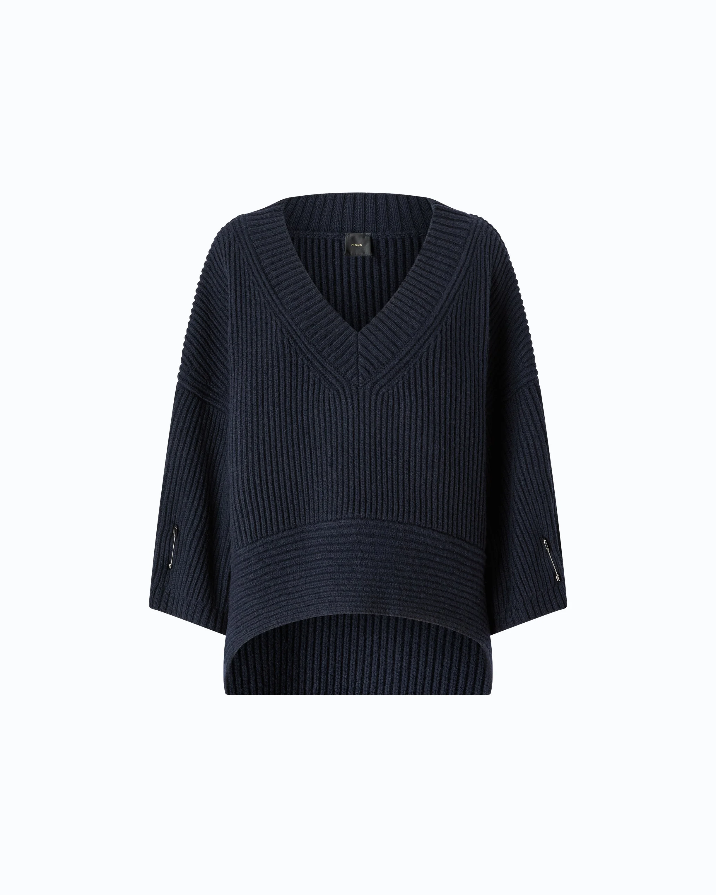 RIBBED V-NECK SWEATER - 1