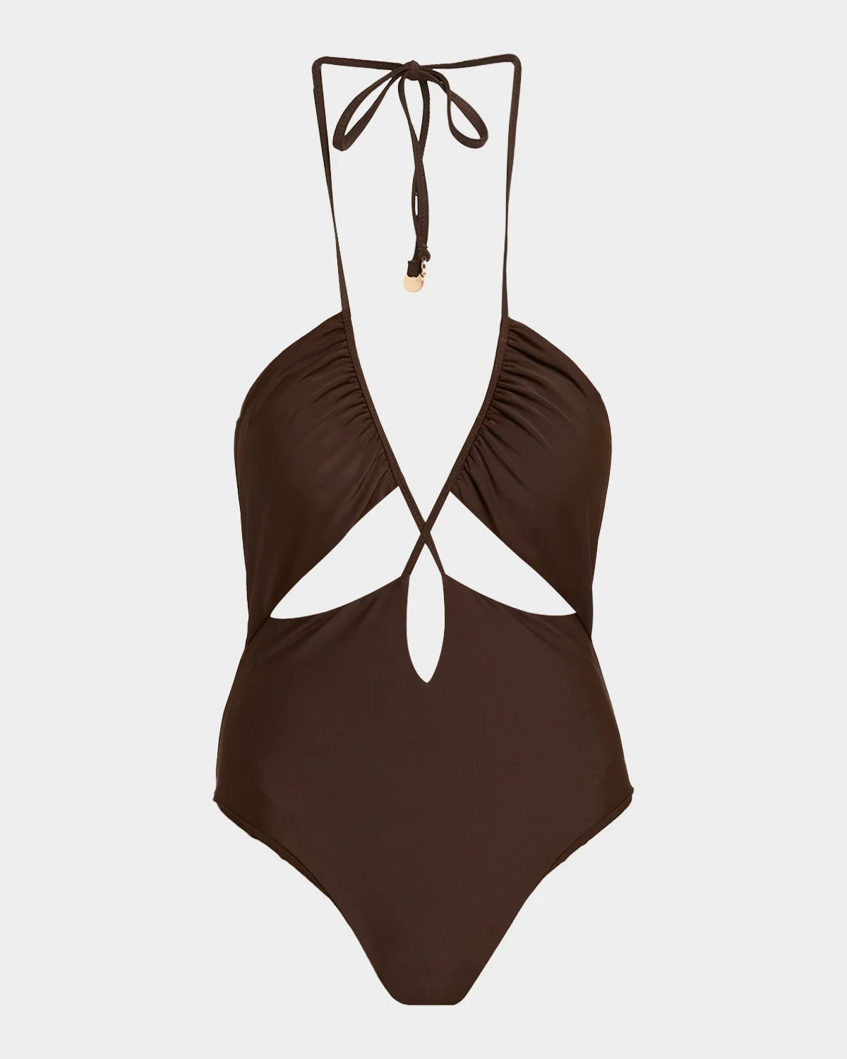 Nia Cutout Halter One-Piece Swimsuit - 1