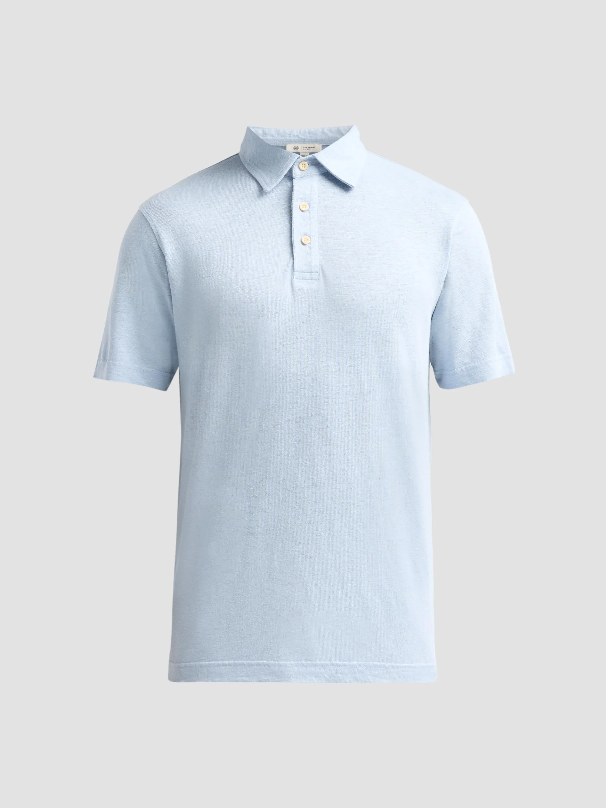 Men's Bryce Stretch-Linen Polo Shirt - Fresh Blue - 1