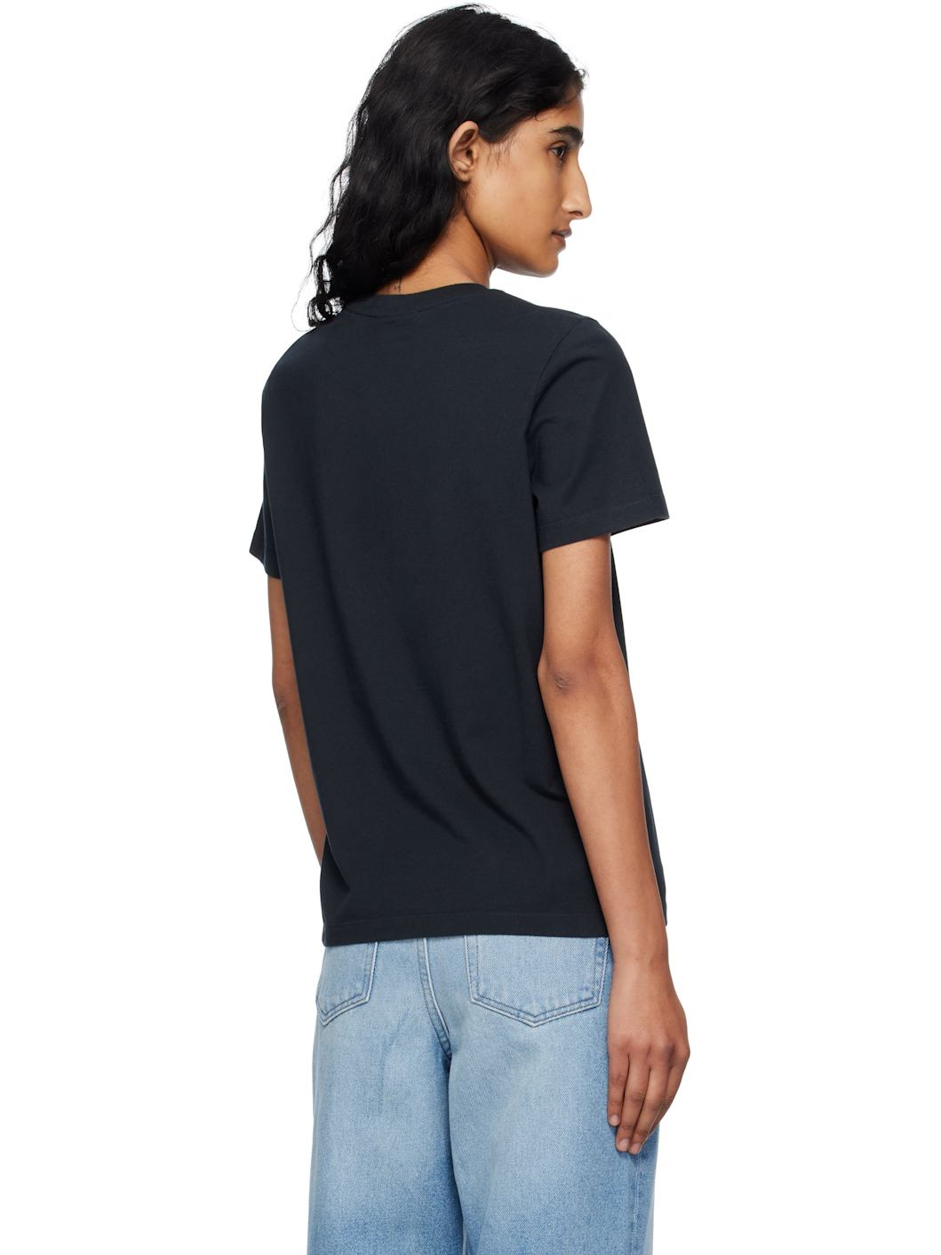 Black Double Bold Fox Head T-shirt - 3