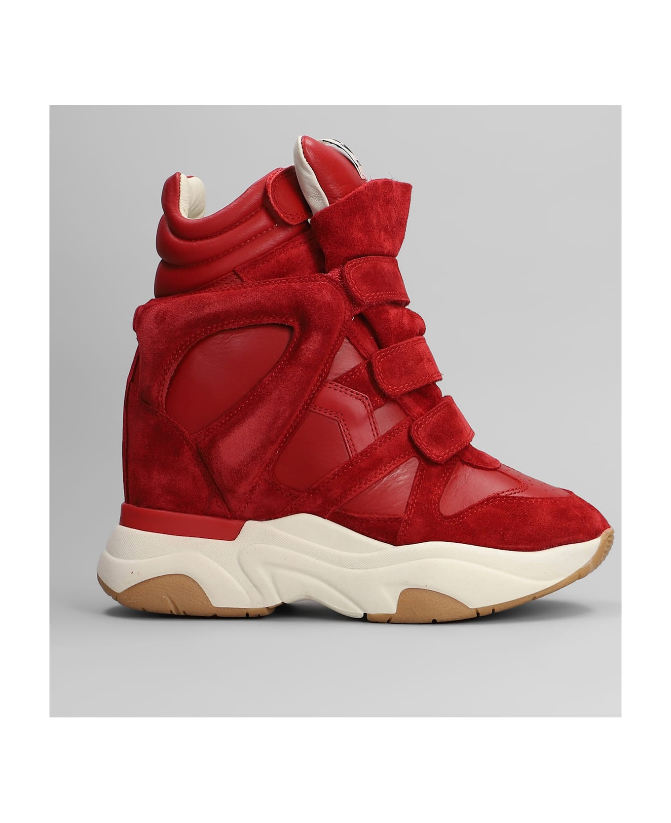 Balskee Sneakers In Red Suede And Leather - 1