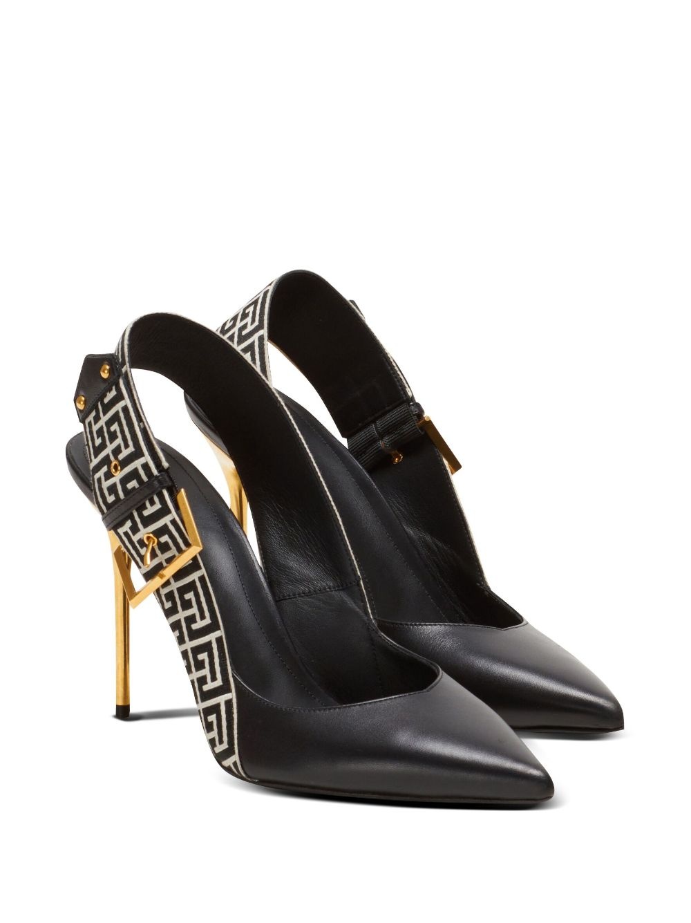 Ruby monogram slingback pumps - 2