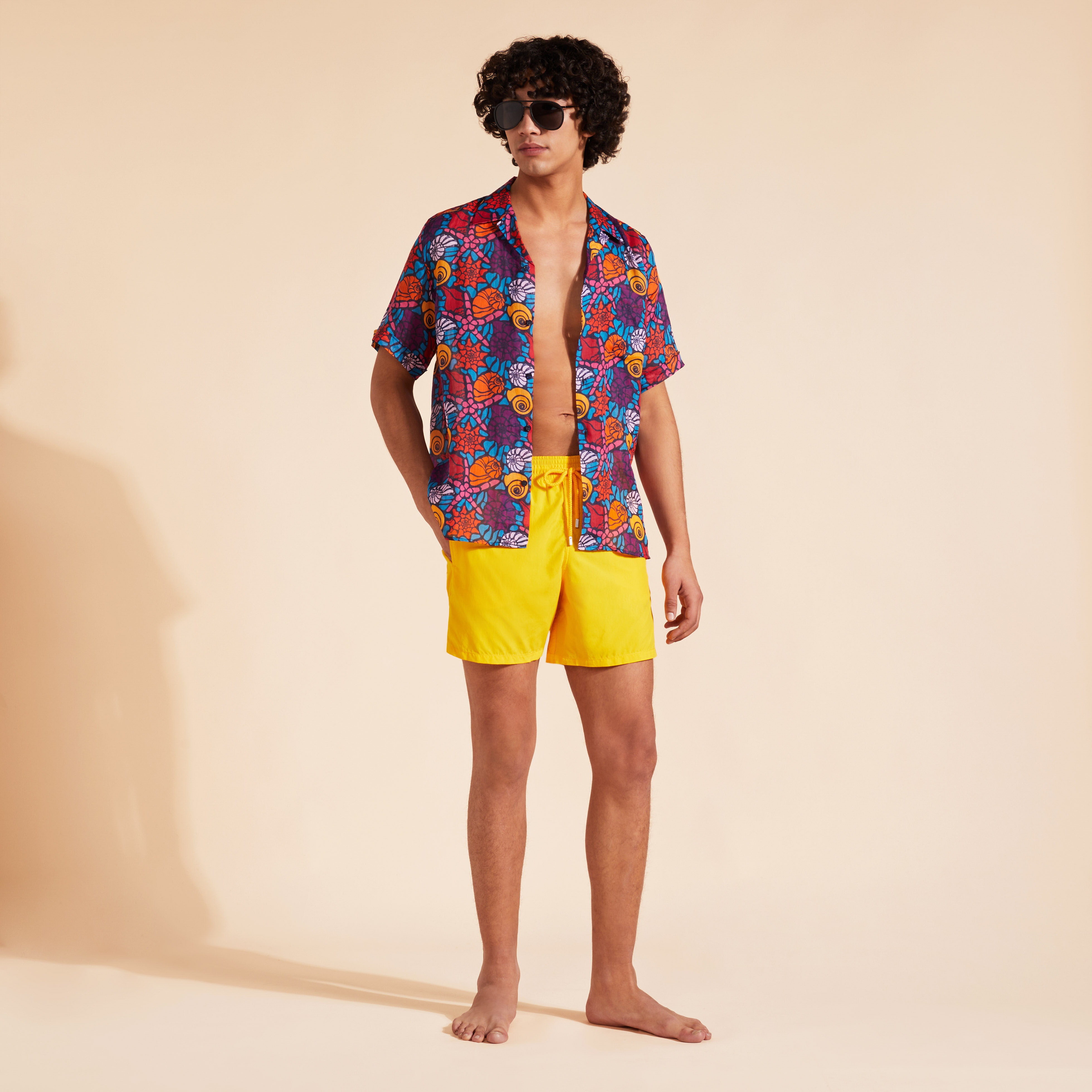 Men Swim Trunks Solid - 5