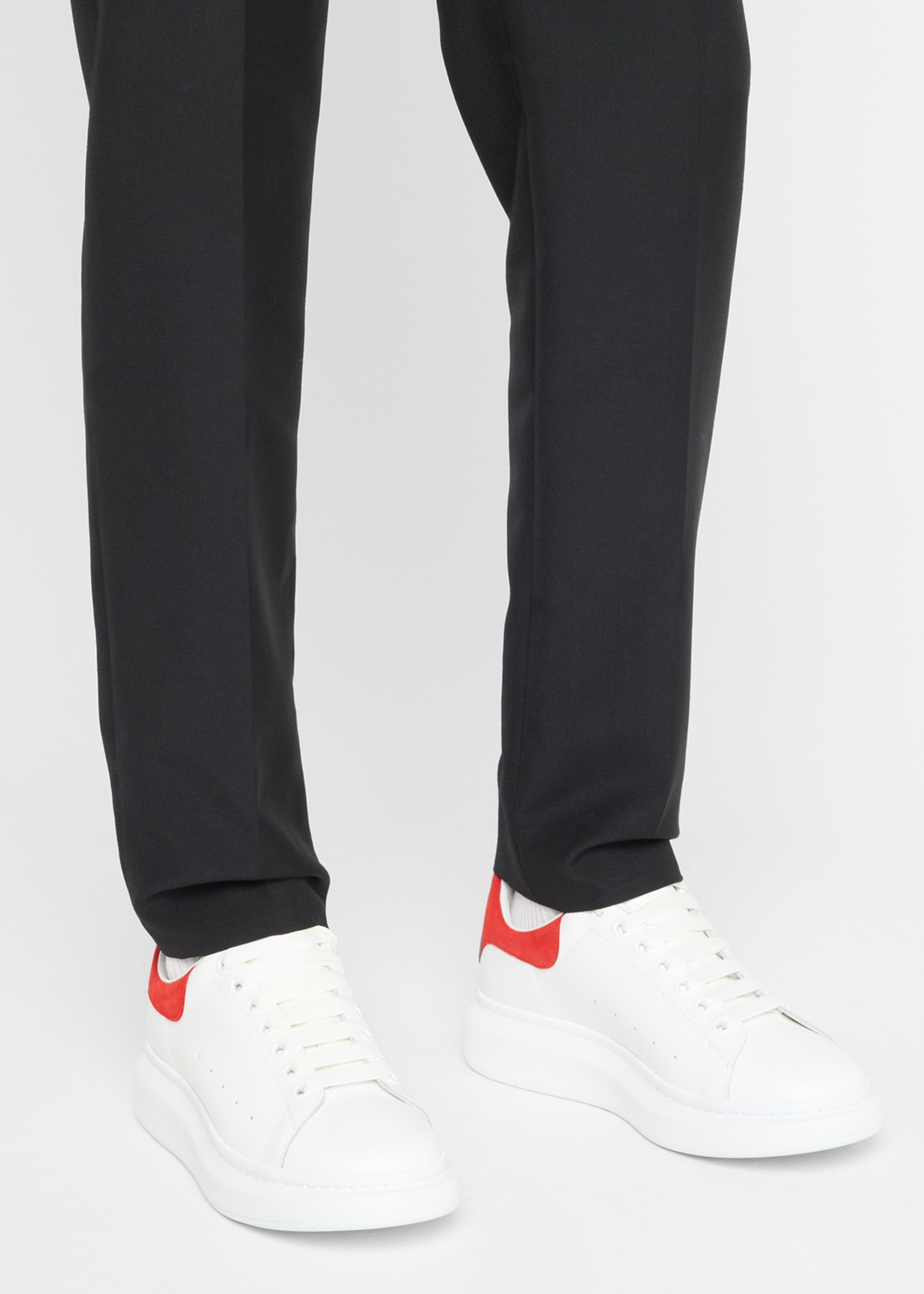 Men's Oversized Larry Leather Low-Top Sneakers - 2