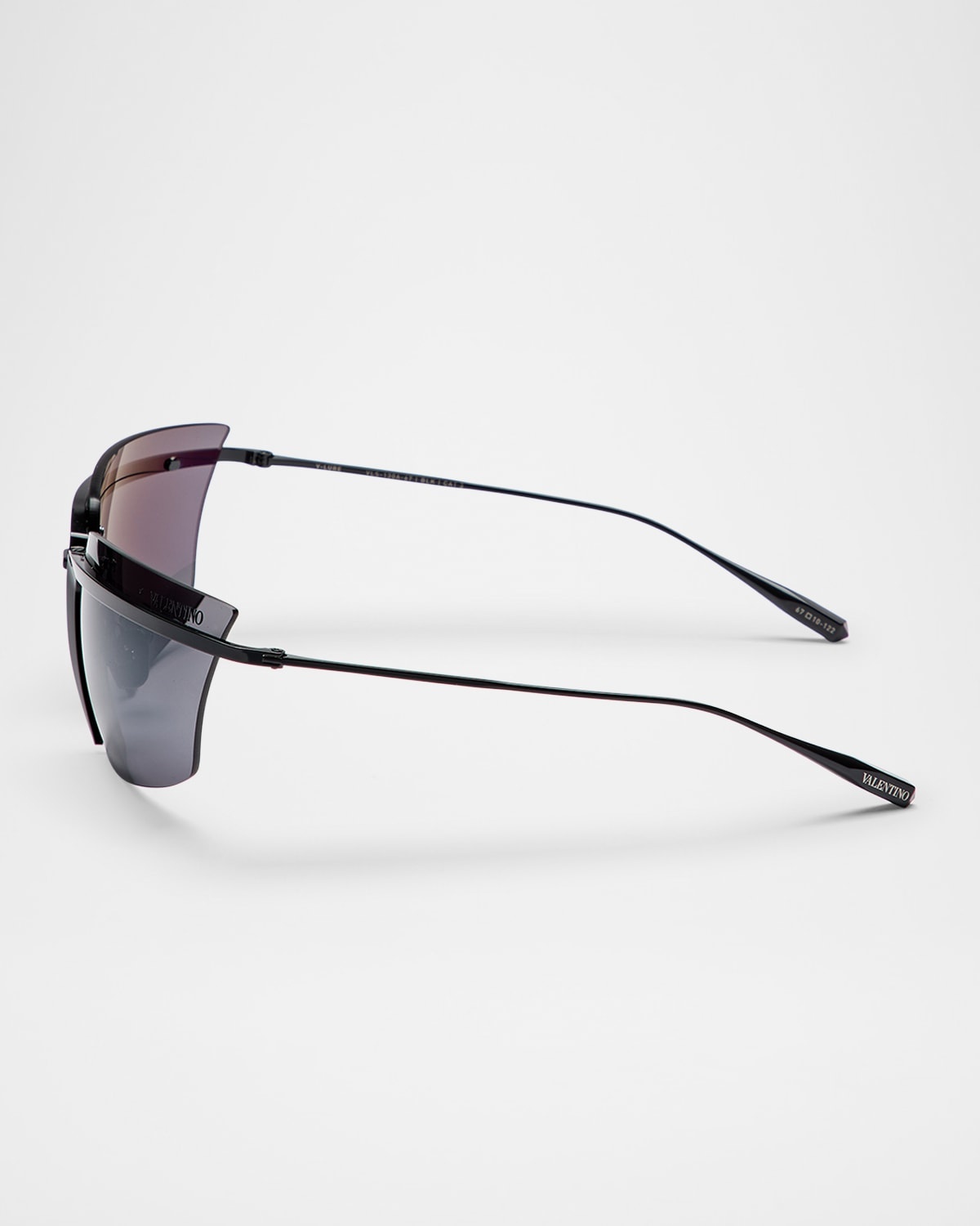 V-Lure Rimless Acetate & Titanium Cat-Eye Sunglasses - 2