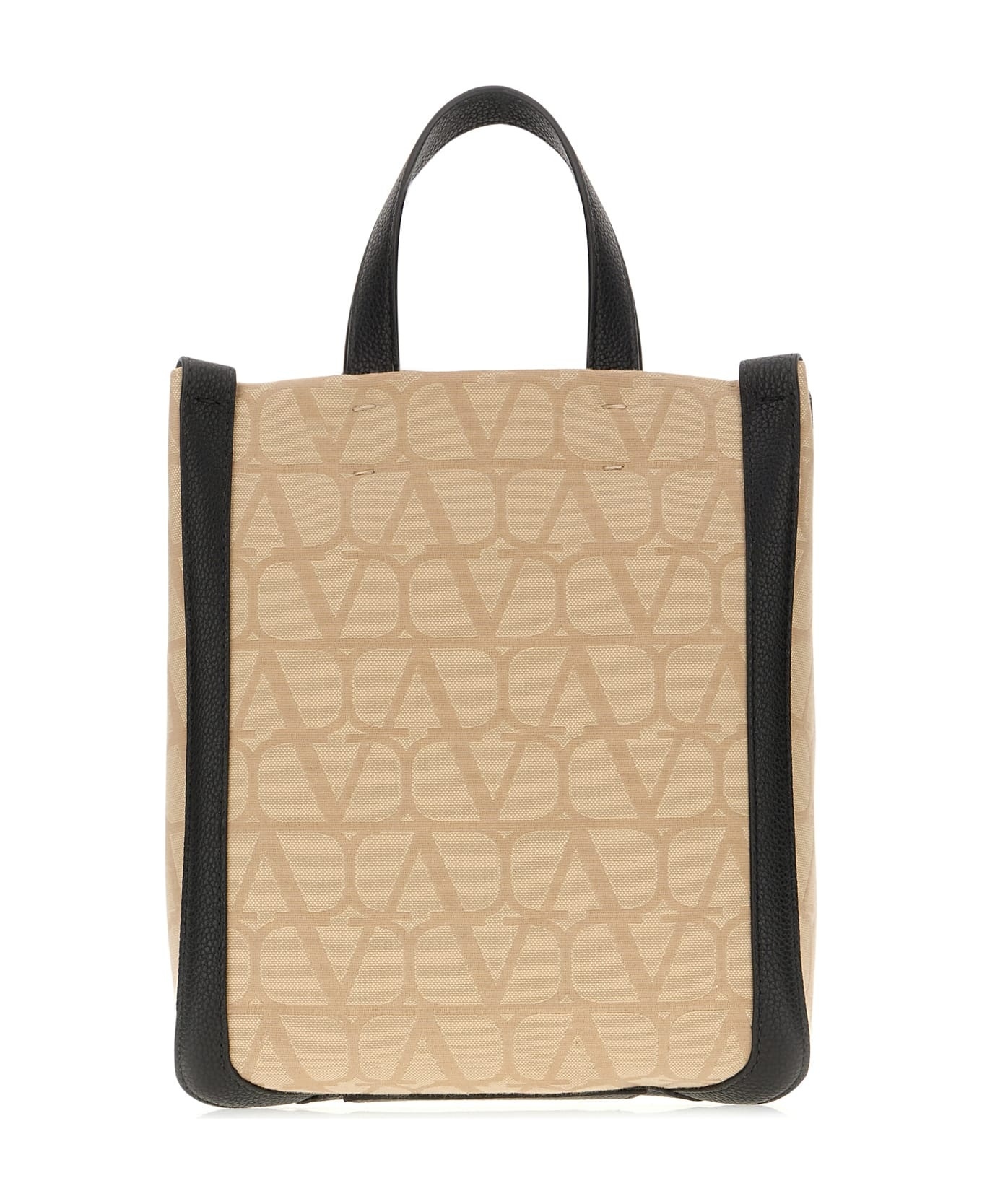 Beige Toile Iconographe Fabric Handbag - 3