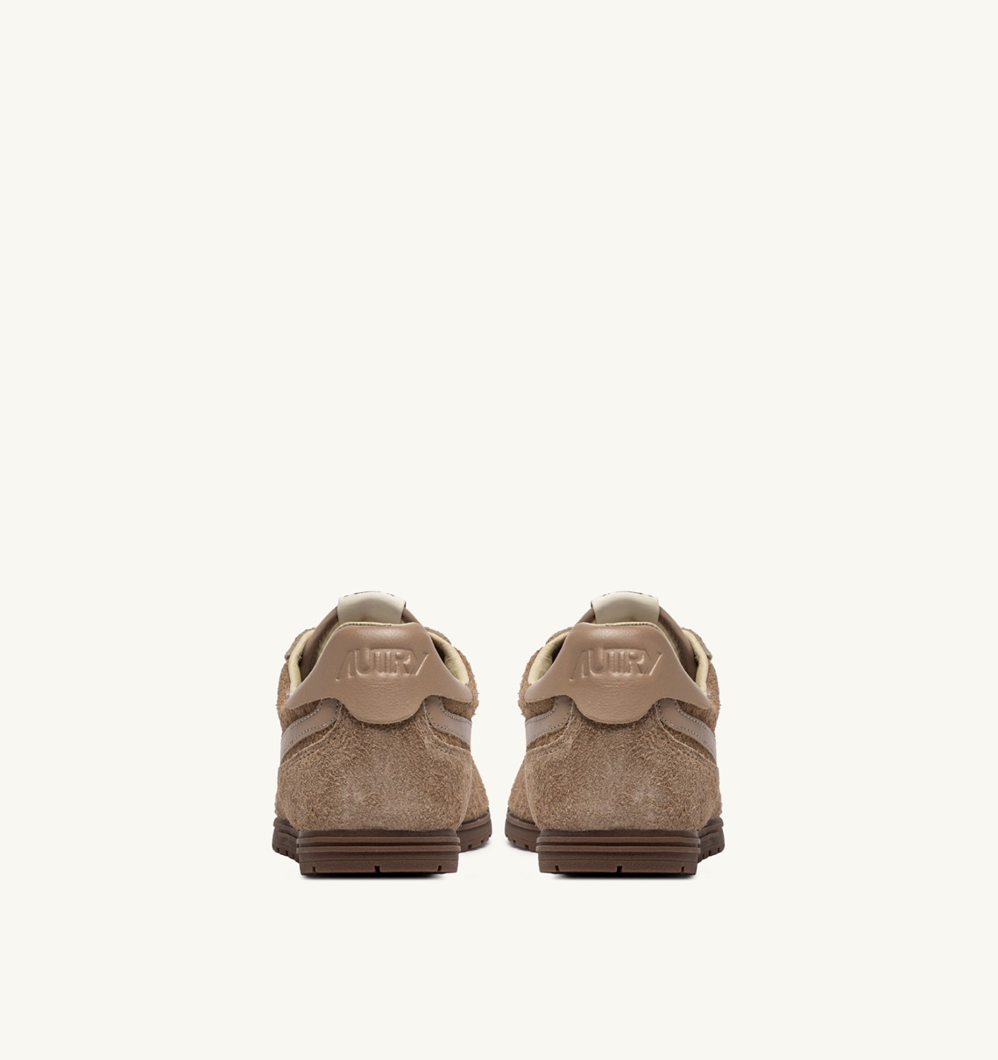 WINDSPIN SNEAKERS IN PEANUT SUEDE AND LEATHER - 3