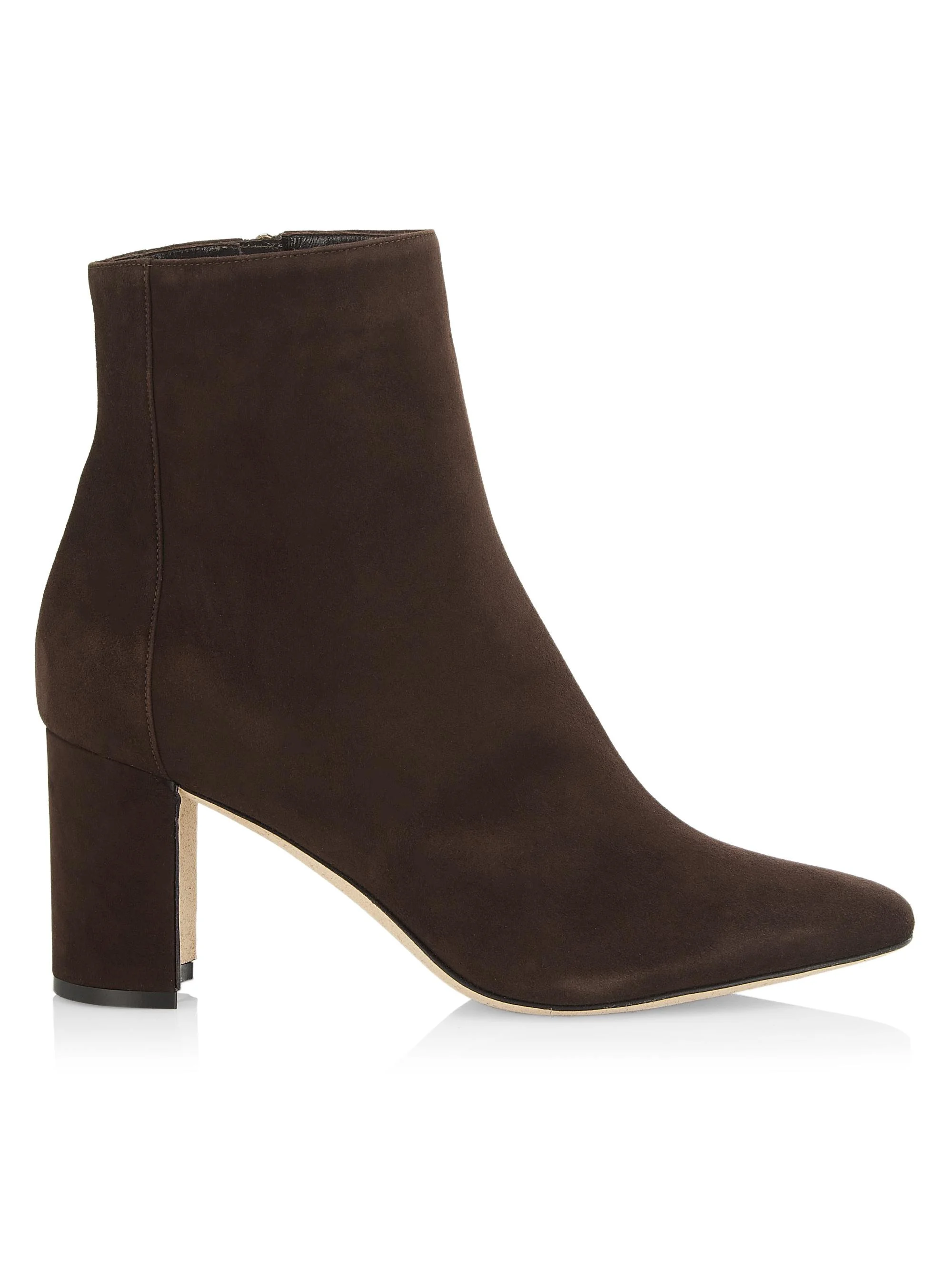 Women's Rosie 70MM Suede Ankle Booties - Brown - 1