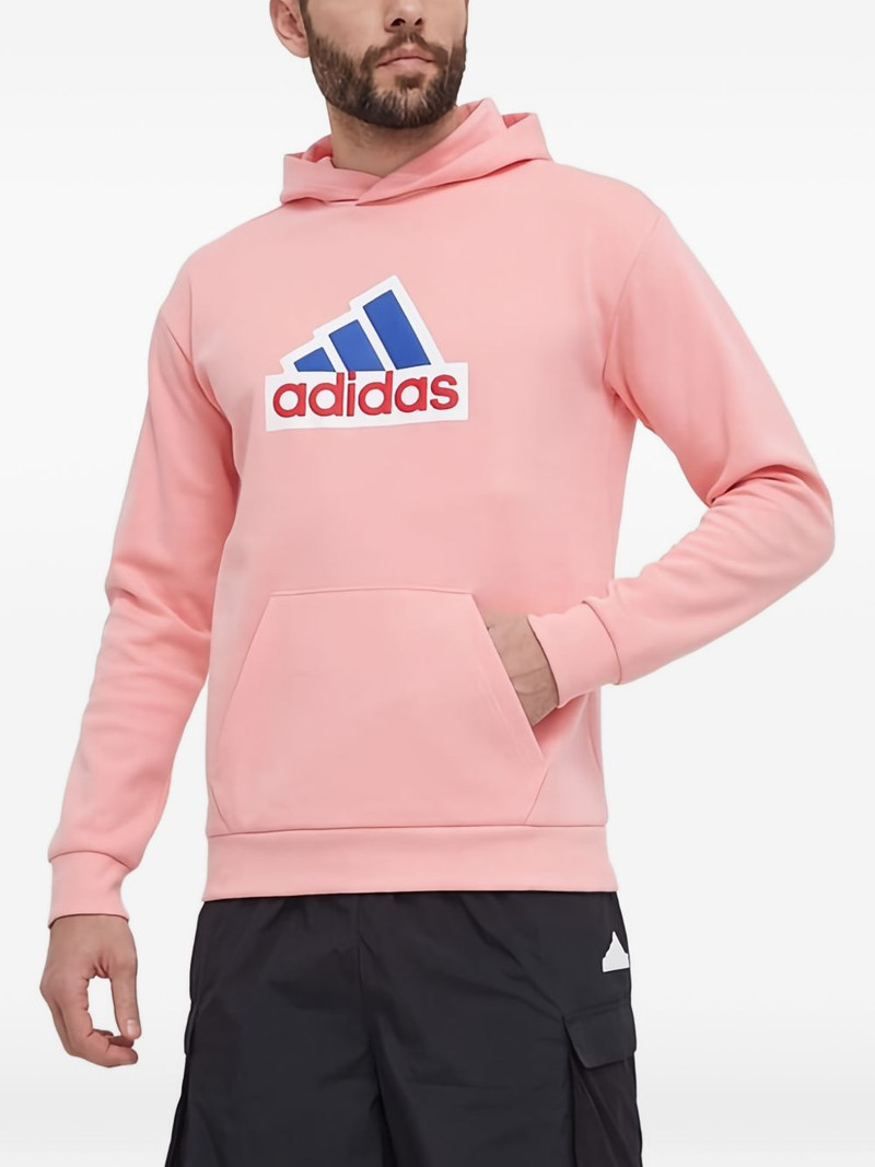 logo hooded hoodie 1