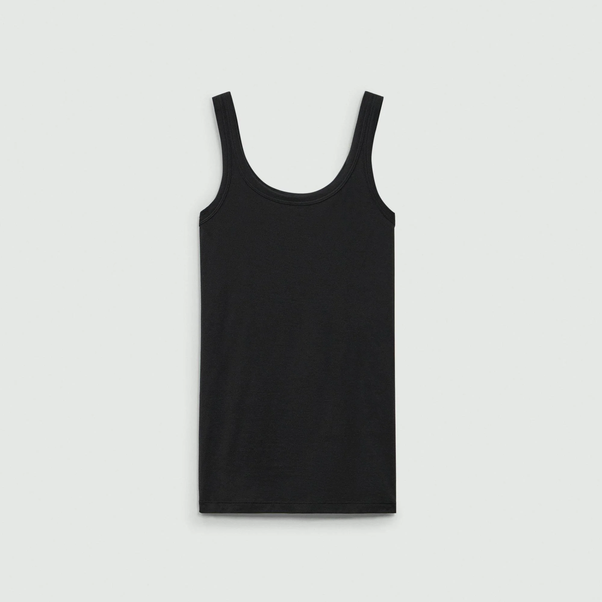 Scoop-Neck Tank Top in Cotton - 1