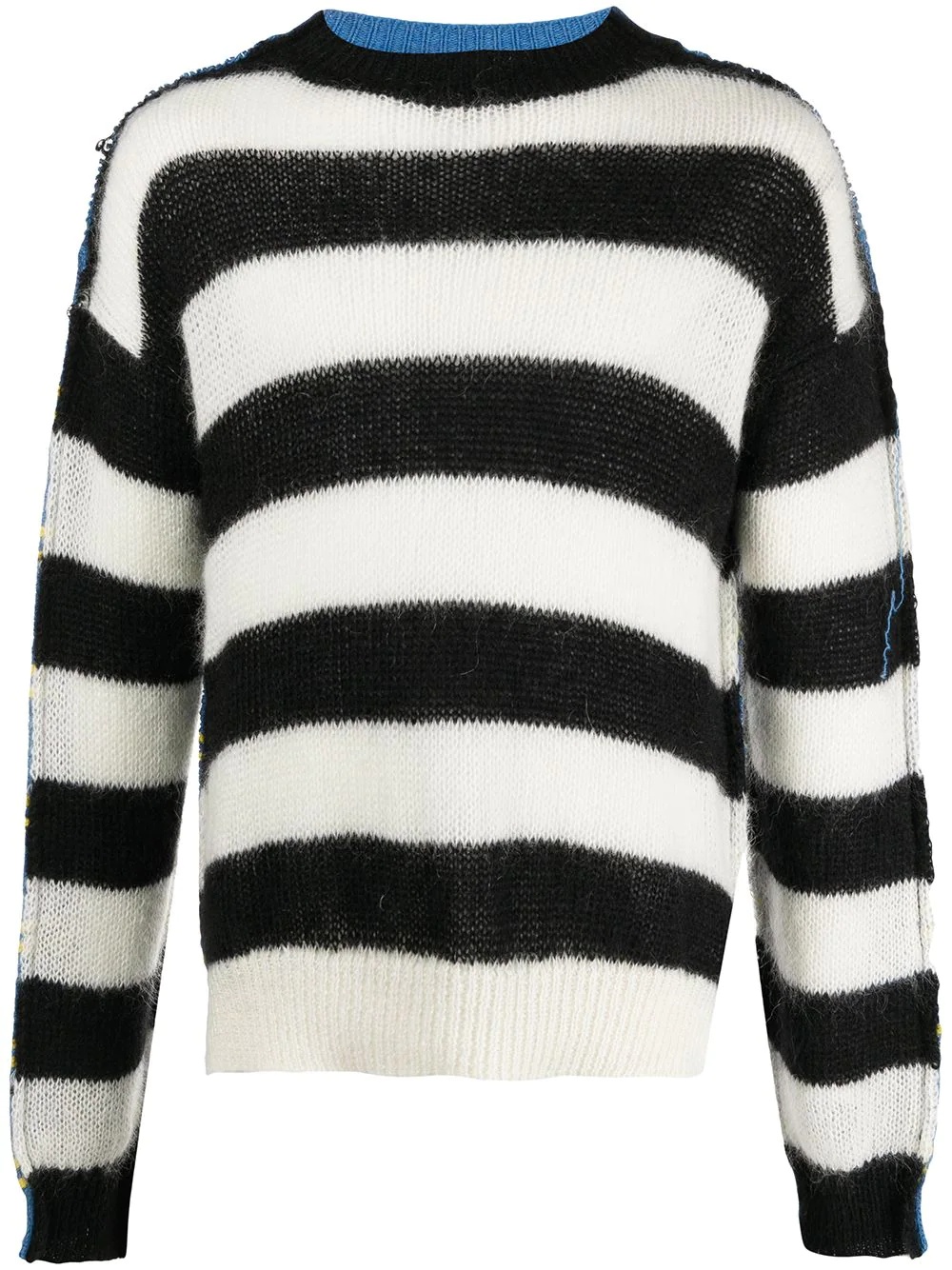 striped knit jumper - 1