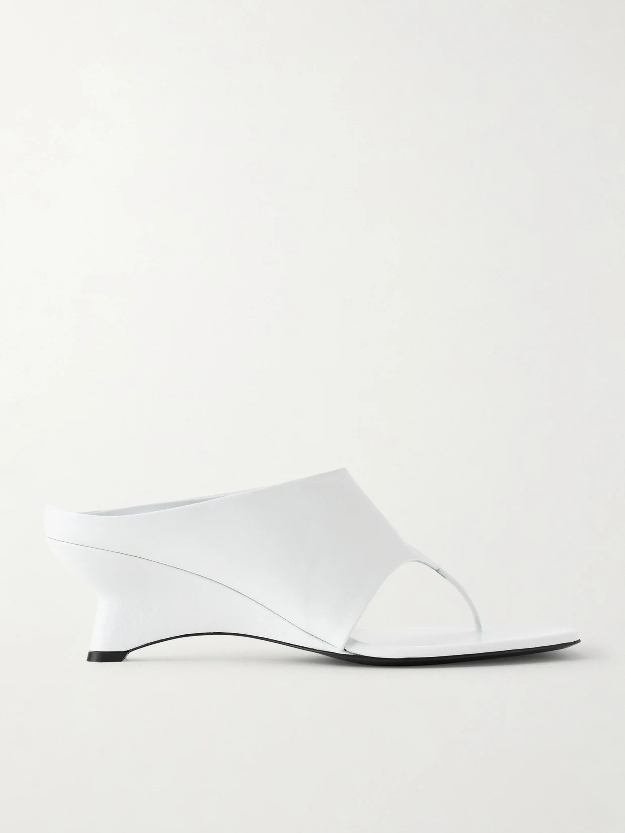 Marlow Leather Wedge Mules - 1