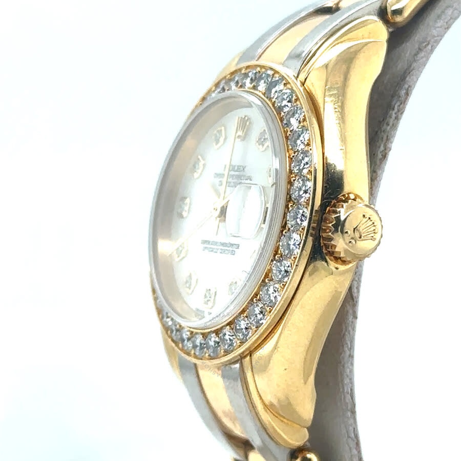 Pre-owned Rolex DatejustÂ Pearlmaster Automatic Diamond Ladies Watch 69298 MDPM - 4