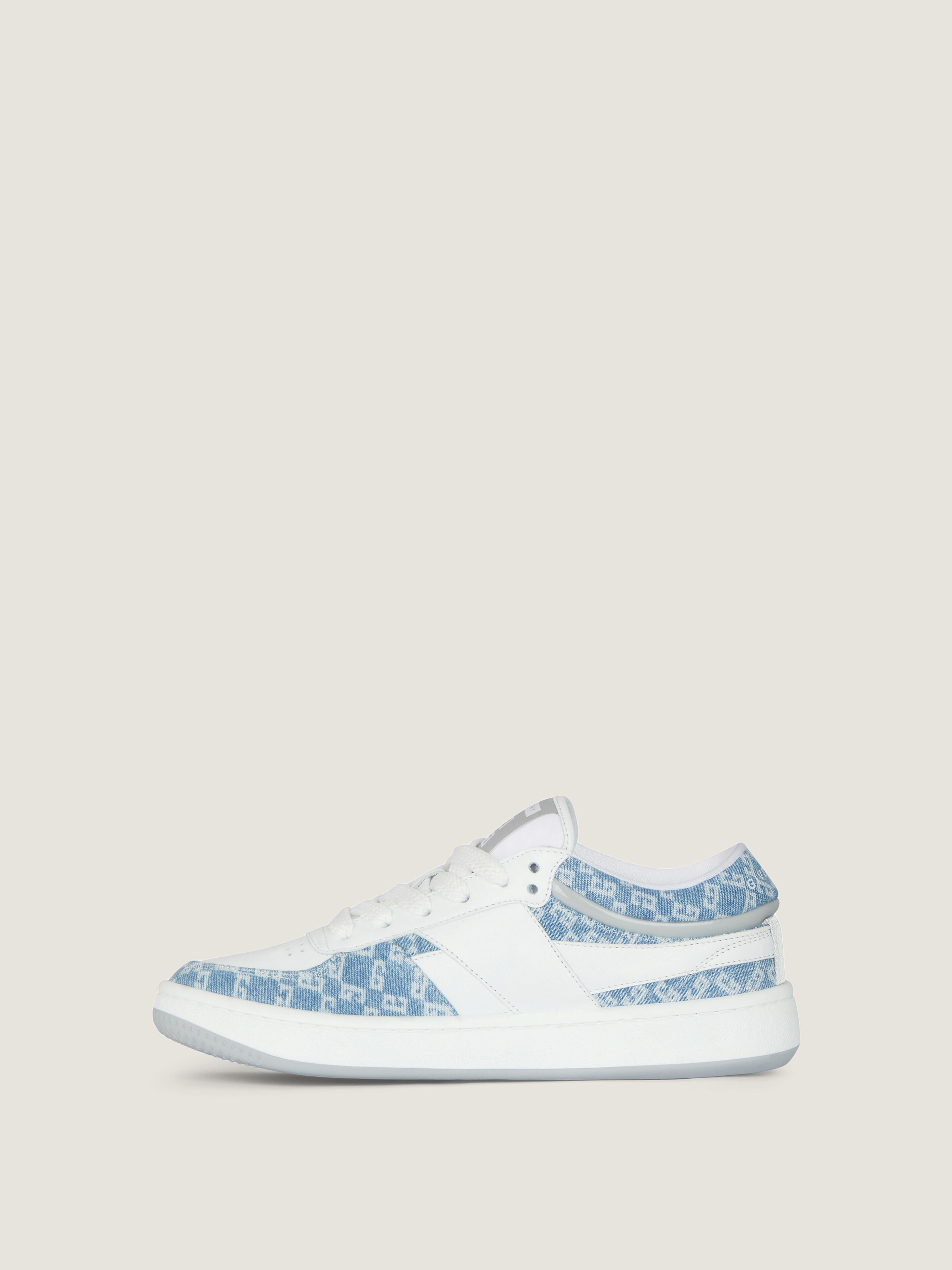 G MOVE SNEAKERS IN MIXED LEATHERS AND DENIM MONOGRAM 72 - 2