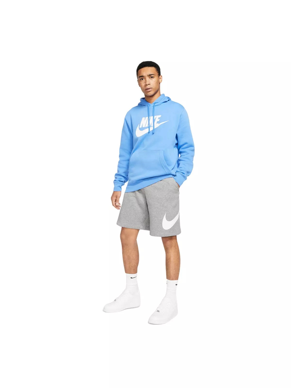 Men's Sportswear Club "Grey" Graphic Shorts - 6